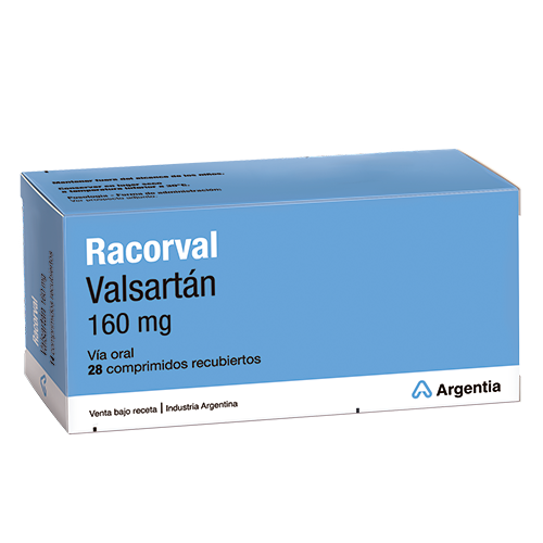 Racorval Valsartan 160 mg Roemmers Caja x 28 Comprimidos