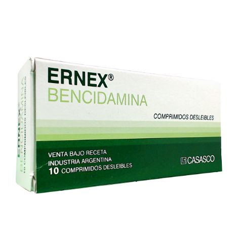 Ernex Bencidamina 3 mg Casasco Caja x 10 Comprimidos
