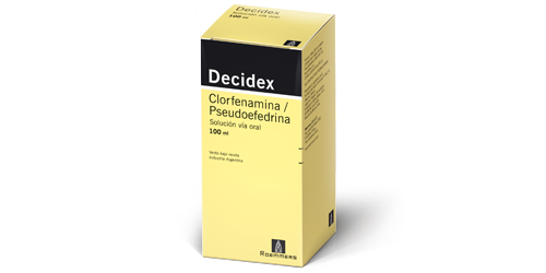 Decidex Clorfenamina Maleato 75mg/100ml Roemmers Soluciónx 100 ml