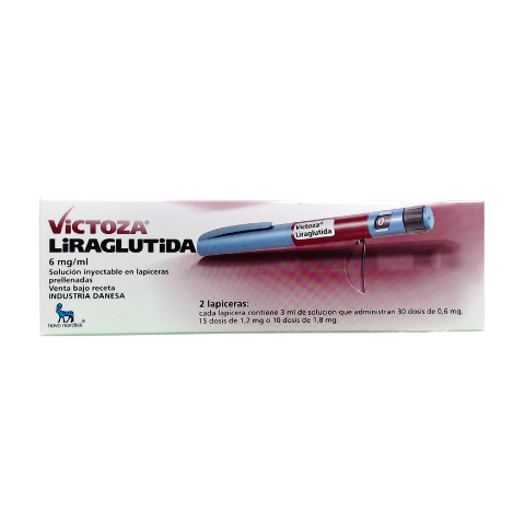 Victoza Liraglutida 6 mg/ml Novo Nordisk 2 Lapiceras x 3 ml