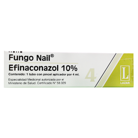 Fungo Nail Efinaconazol 10 g Lazar y Cia Solución Tópica x4 ml