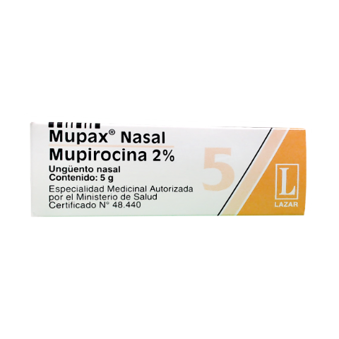 Mupax Nasal Mupirocin 2,5% Lazar y Cia Ungüento x 5 g
