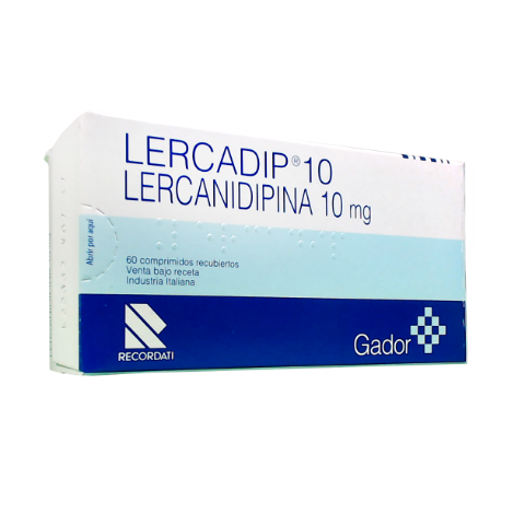 Lercadip Lercanidipina 10 mg Gador Caja x 60 Comprimidos