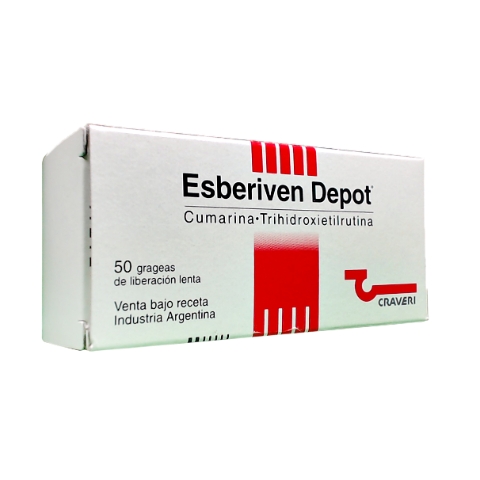 Trihidroxietilrutina + Cumarina 90mg/15mg Esberiven Depot Craveri Caja ...