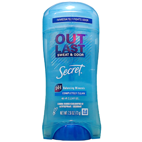 Antitranspirante Secret Gel Clear Complete Clean x 73 g