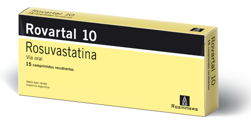 Rovartal Rosuvastatina 20 mg Roemmers Caja x 30 Comprimidos