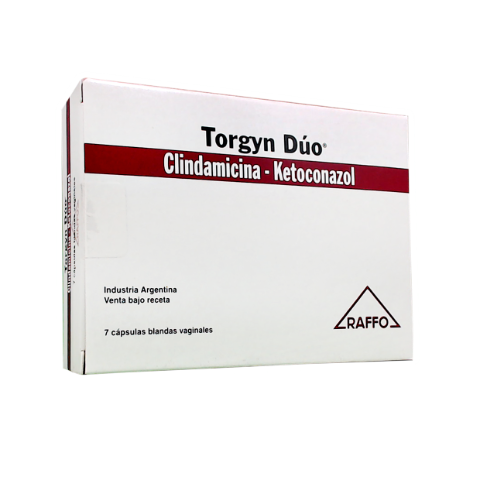 Torgyn Duo Ketoconazol + Clindamicina 100mg/400 mg Monte Verde Caja x 7 Cápsulas