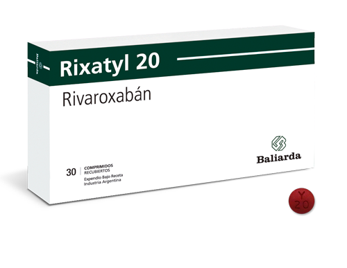 Rixatyl Rivaroxaban 20 mg Baliarda Caja x 30 Comprimidos
