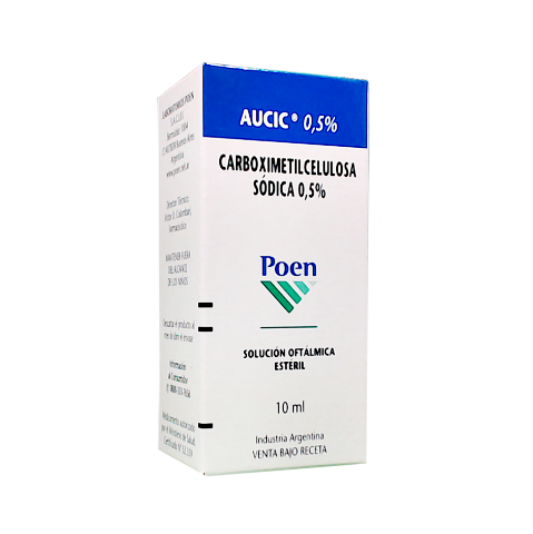Aucic Carboimetilcelulosa Sodica 0,5% Poen Solución Oftálmica Frasco x 10 ml