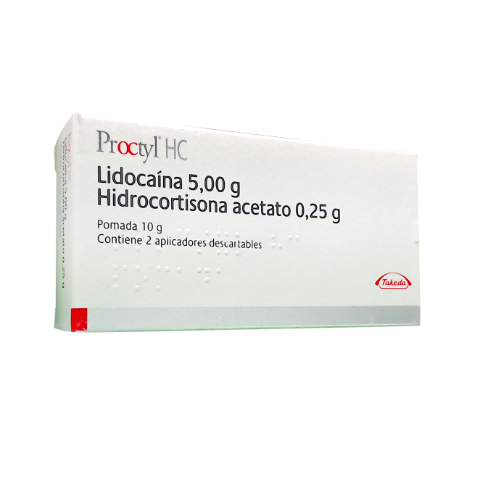 Proctyl Lidocaína + Hidrocortisona 5%/0,25% Monte Verde Pomada x 30 g