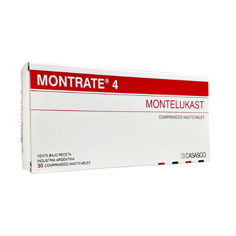 Montrate Montelukast 4 mg Casasco Caja x 30 Comprimidos