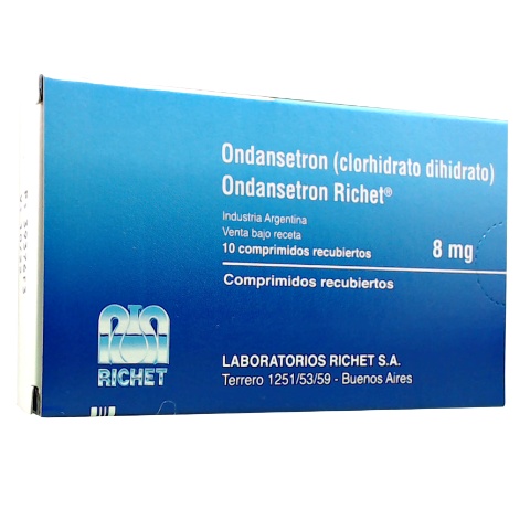 Ondansetron Ondansetron 8 mg Richet Caja x 10 Comprimidos