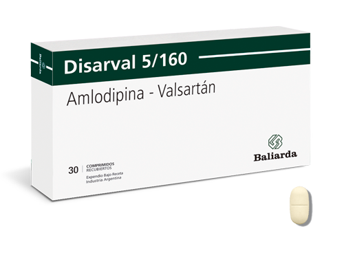 Disarval Amlodipina + Valsartan 5mg/160mg Baliarda Caja x 30 Comprimidos