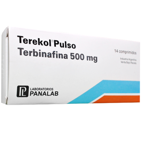 Terekol Pulso Terbinafina 500 mg Panalab Caja x 14 Comprimidos