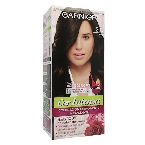 Tinte Garnier Nutrisse Color Intensa 2.0 Negro Intenso Caja x 1 und