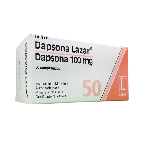 Dapsona 100mg Lazar Caja x 50 Comprimidos