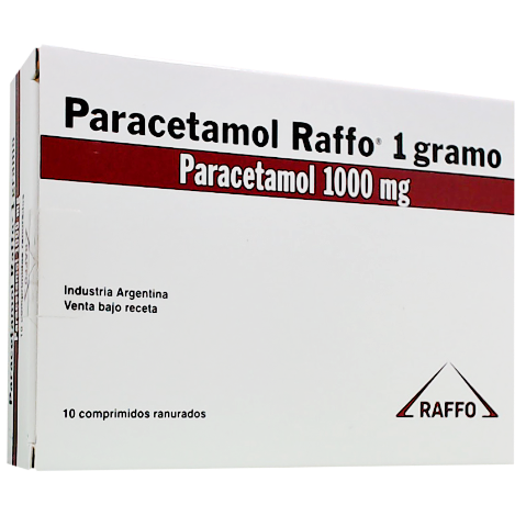 Paracetamol Raffo Paracetamol 1000 mg Monte Verde Caja x 10 Comprimidos