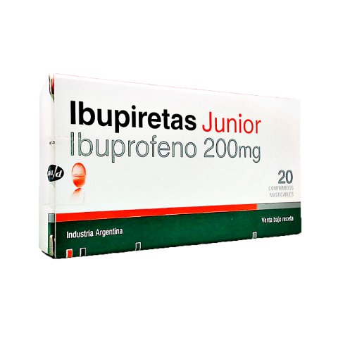 Ibupiretas JR Ibuprofeno 200 mg Pfizer Caja x 20 Comprimidos