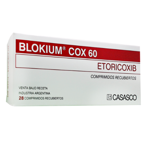 Blokium Cox Etoricoib 60 mg Casasco Caja x 28 Comprimidos