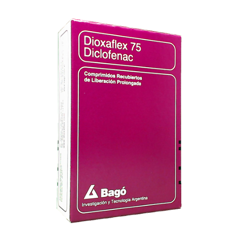 Dioxaflex Diclofenaco Sódico 75 mg Bagó Caja x 30 Comprimidos