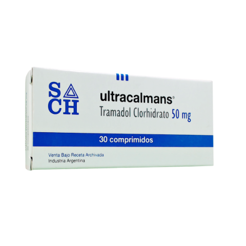Ultracalmans Tramadol 50 mg Soubeiran Chobet Caja x 30 Comprimidos