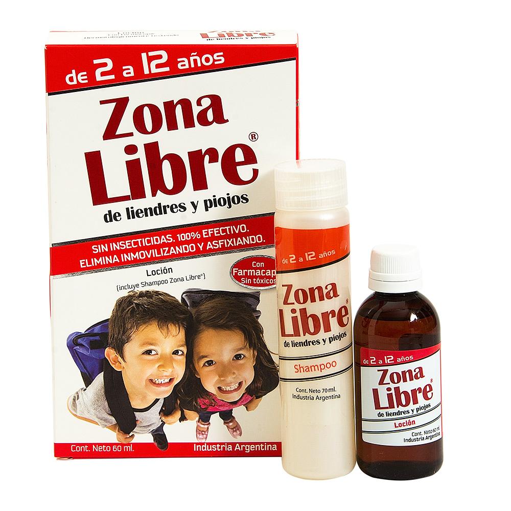 Zona Libre Kit loción x 60 ml + shampoo x 70 ml