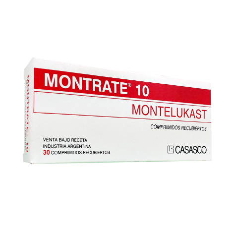 Montrate Montelukast 10 mg Casasco Caja x 30 Comprimidos