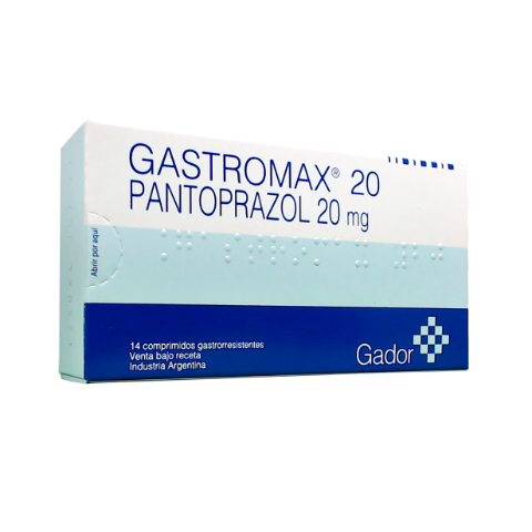 Gastromax Pantoprazol 20 mg Gador Caja x 14 Comprimidos