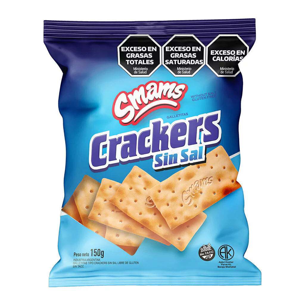 Galletitas Crackers Smams Sin Sal x 150 gr