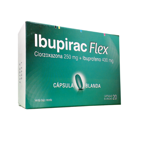 Ibupirax Flex Ibuprofeno 400 mg Pfizer Caja x 20 Cápsulas