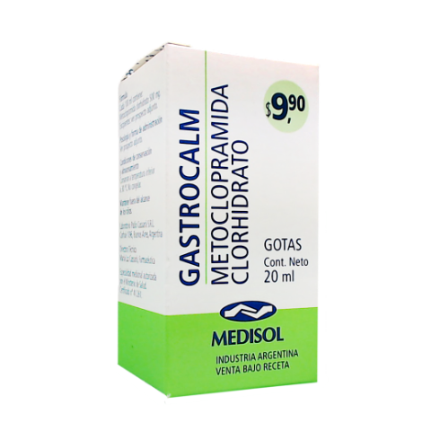 Metoclopramida 500 mg/100 ml Gastrocalm Ariston Gotas Caja x 20 ml