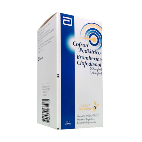 Cofron Clofedianol + Bromhexina 140mg/20mg Abbott Jarabe x 100 ml