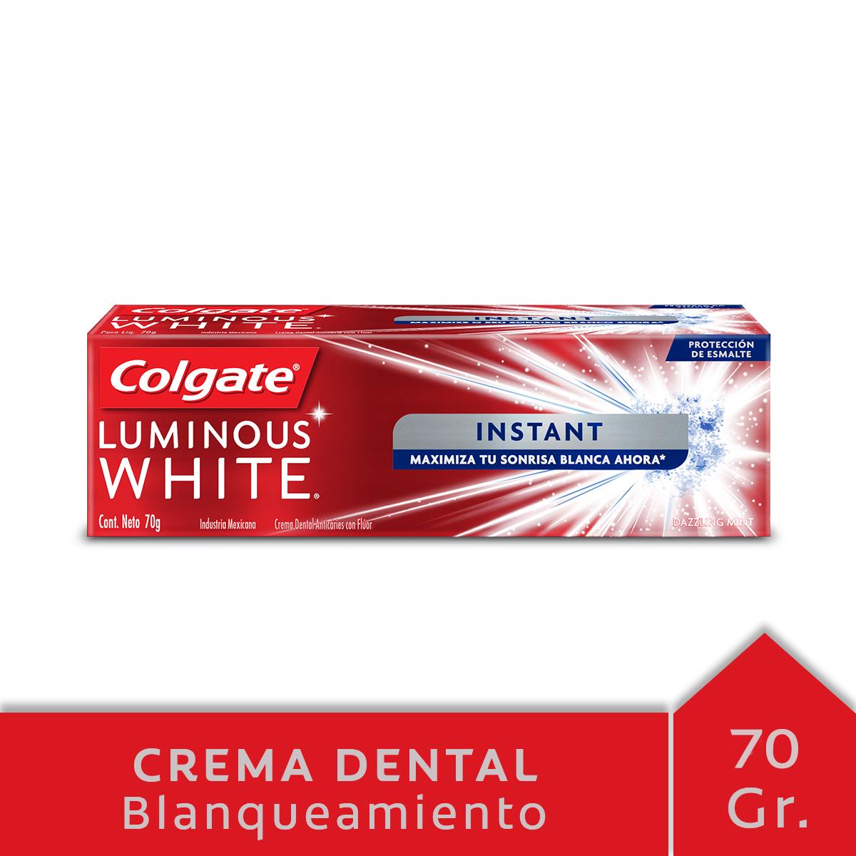 Crema Dental Colgate Luminous Instant Tubo x 70 g