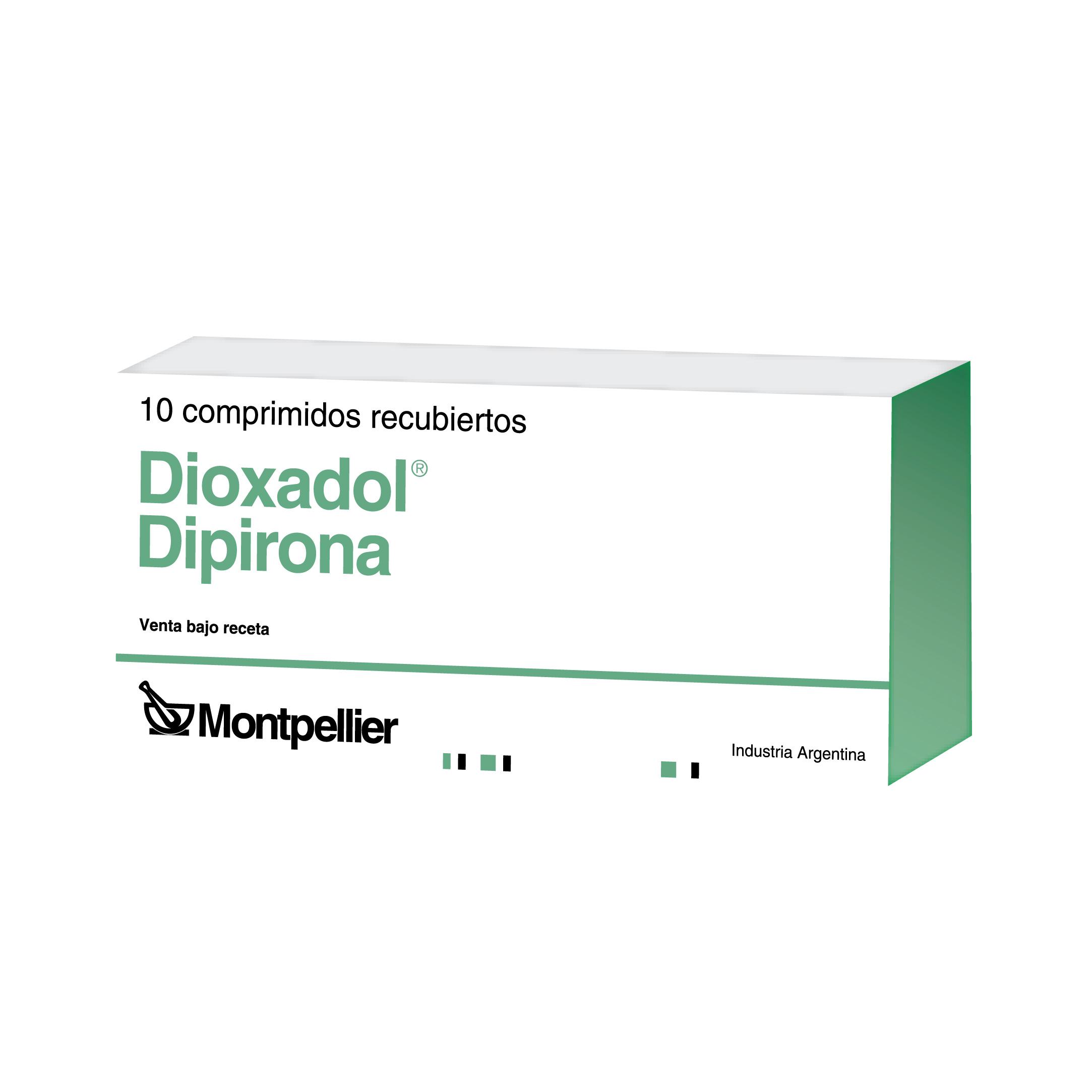 Dipirona 500 mg Dioxadol Quimica Montpellier Caja x 10 Comprimidos