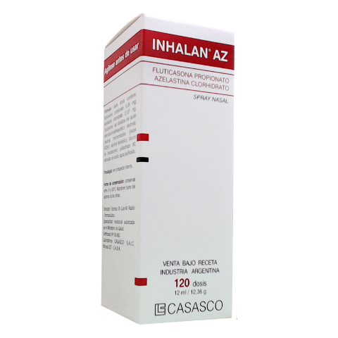 Inhalan Azelastina + Fluticasona 137mg/50mg Casasco Spray x 120 Dosis