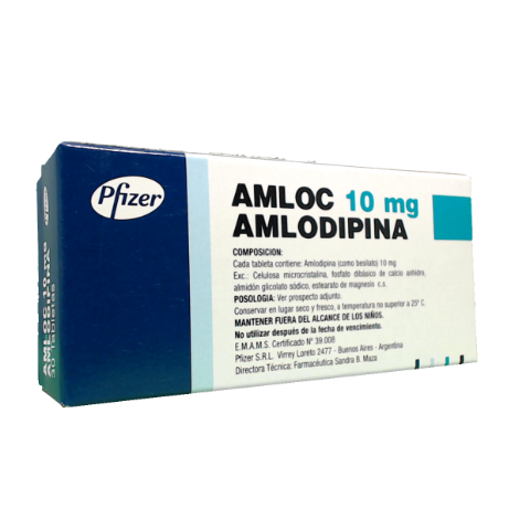 Amloc Amlodipina 10 mg Aspen Envase x 30 Tabletas