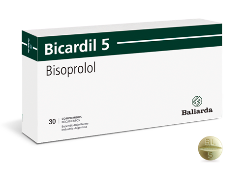 Bicardil Bisoprolol 5 mg Baliarda Caja x 30 Comprimidos
