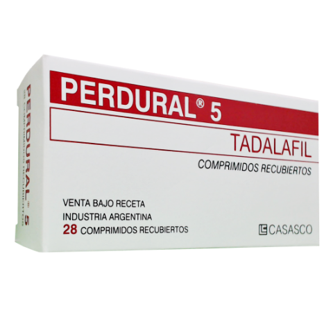 Perdural Tadalafilo 5 mg Casasco Caja x 28 Comprimidos