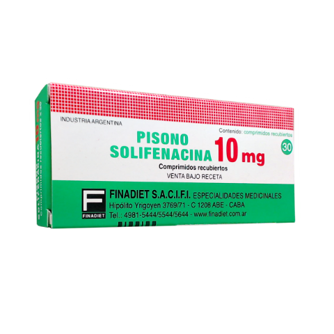 Pisono Succinato De Solifenacina 10 mg Finadiet Caja x 30 Comprimidos