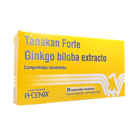 Tanakan Forte Ginkgo Biloba 80 mg Elea Phoenix Caja x 30 Comprimidos