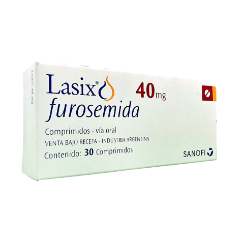 Lasix Furosemida 40 mg Sanofi-Aventis Caja x 30 Comprimidos