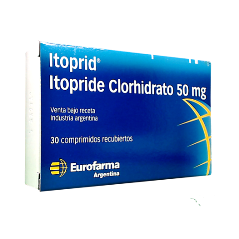 Itoprid Itoprida 50 mg Eurofarma Caja x 30 Comprimidos