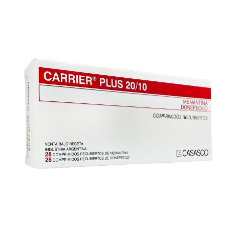 Carrier Plus Donepezilo Clorhidrato + Memantina Clorhidrato 10mg/20mg Casasco Caja x 56 Comprimidos