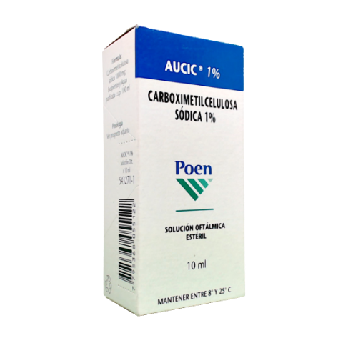 Aucic Carboimetilcelulosa Sodica 1% Poen Solución Oftálmica Frasco x 10 ml