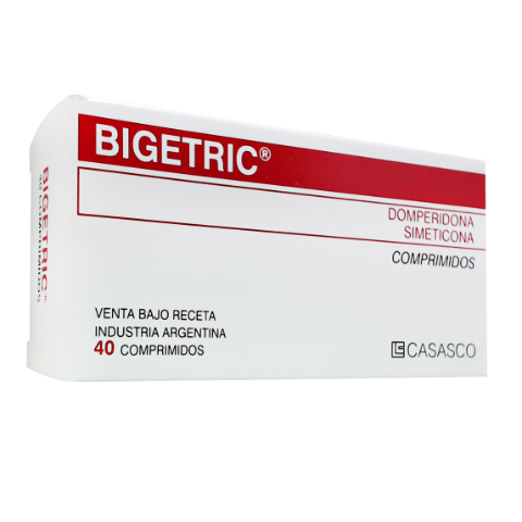 Bigetric Domperidona + Simetiona 10mg/200mg Casasco Caja x 40 Comprimidos