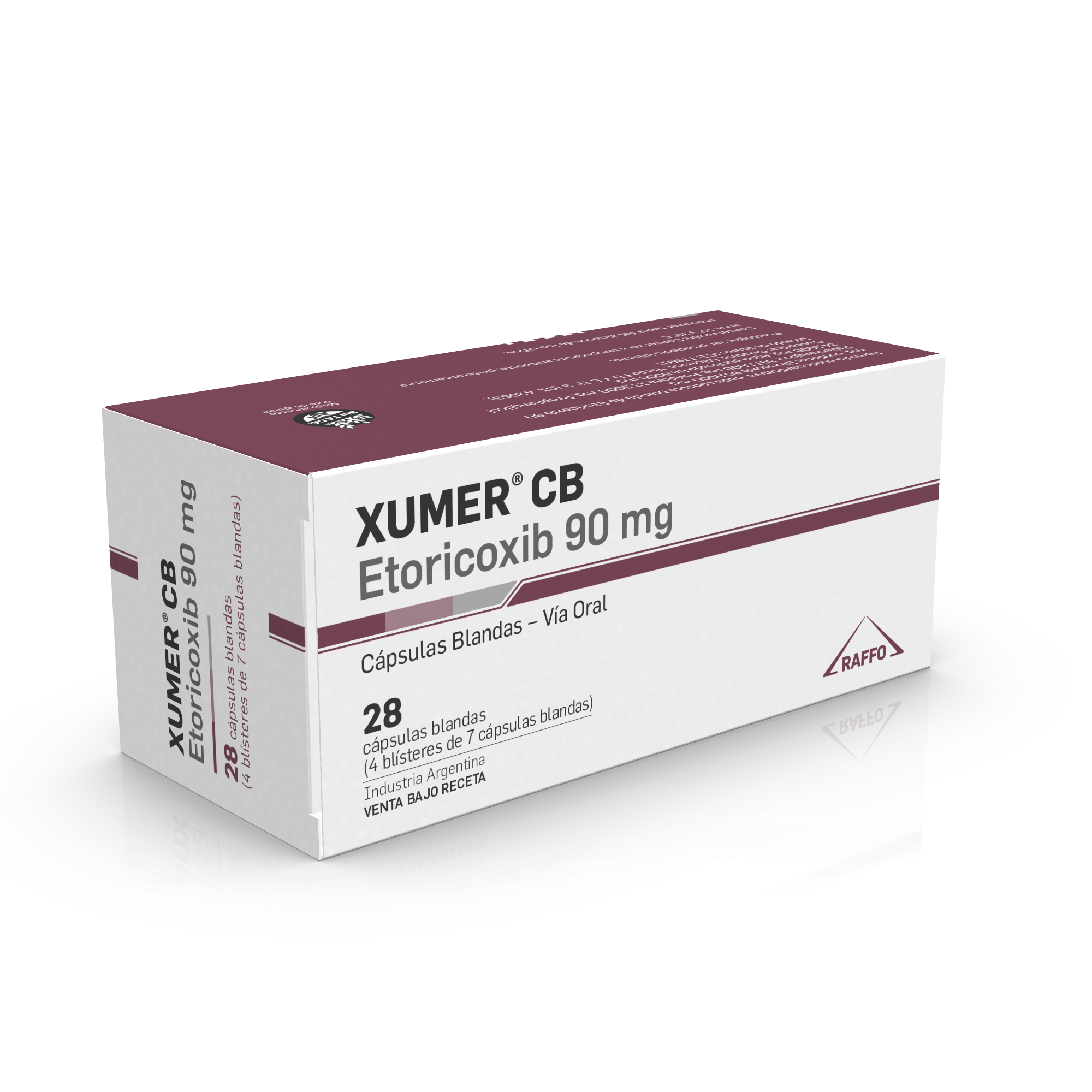 Xumer Etoricoib 90 mg Monte Verde Caja x 28 Cápsulas