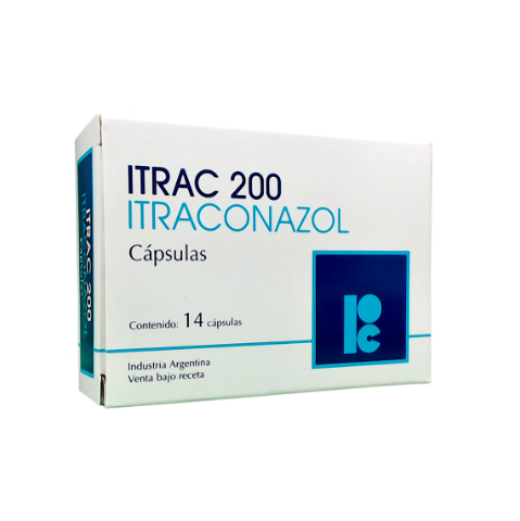 Itrac Itraconazol 200mg/cap Cassará Caja x 14 Cápsulas