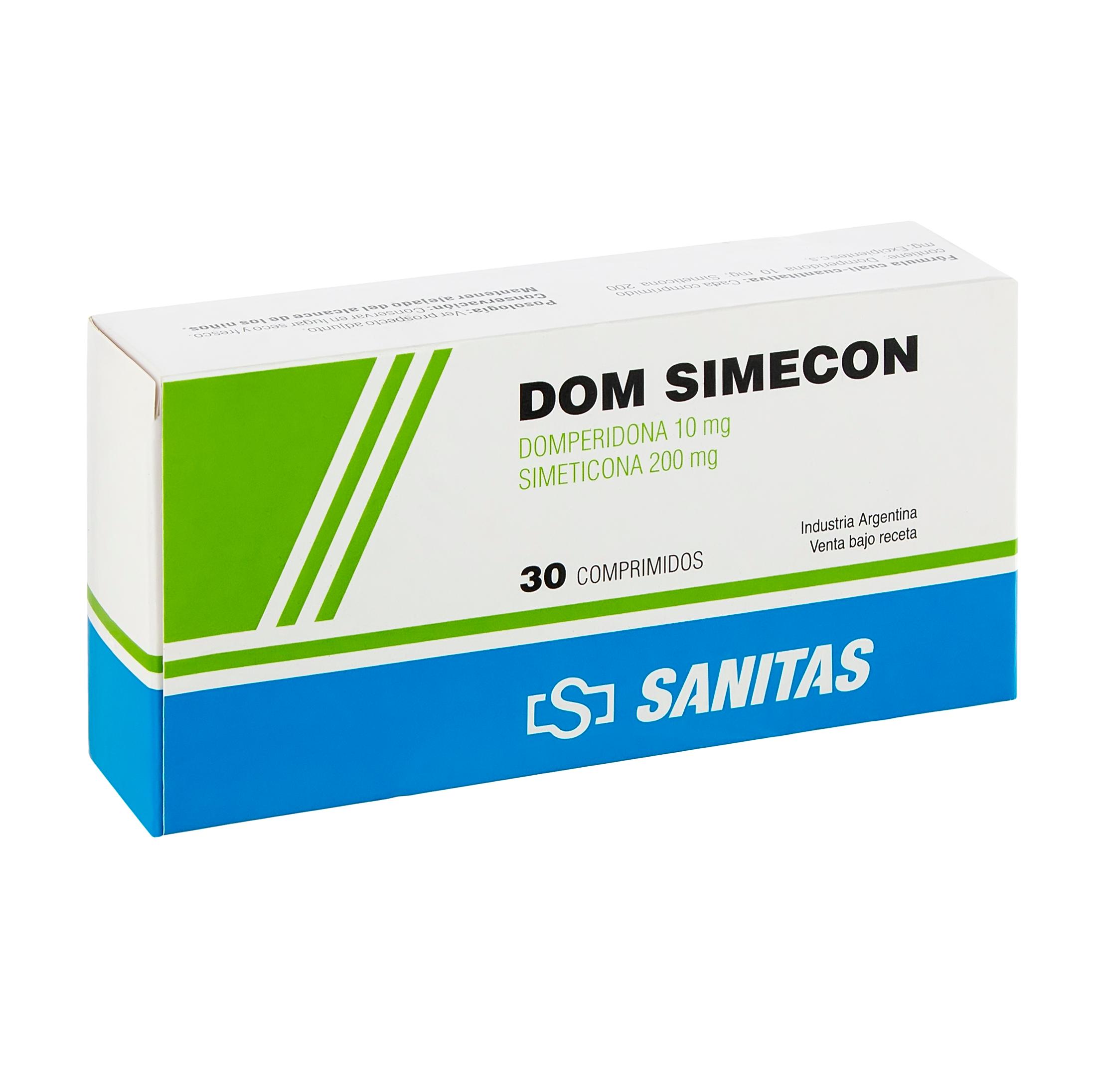 //DOM SIMECON 10 MG-200 MG X 30 COMP