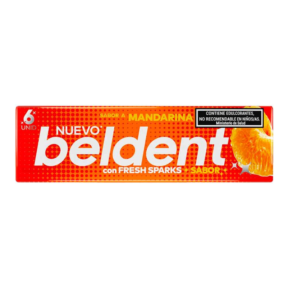 Chicles Beldent Mandarina Pack x 20 und