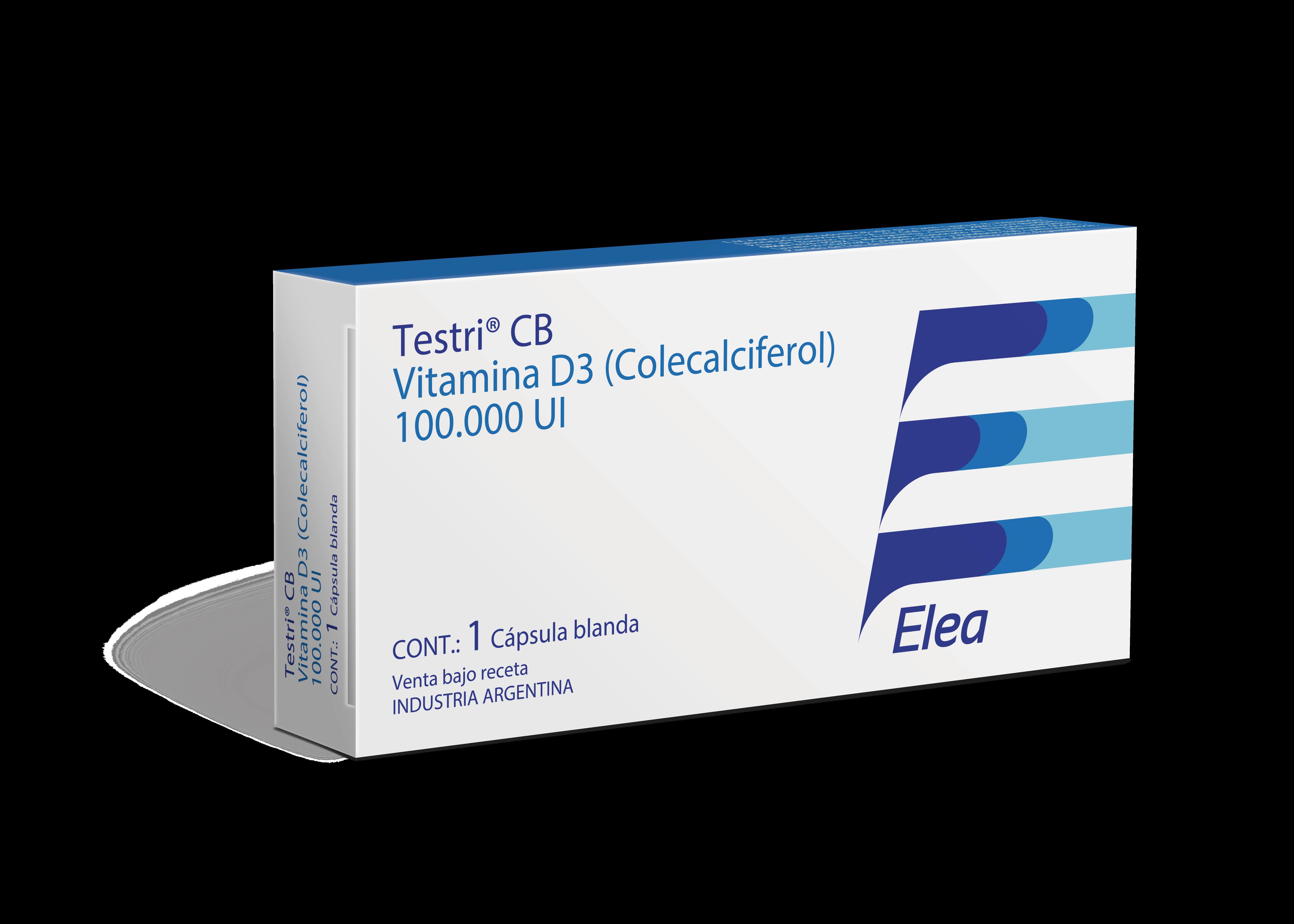 Testri Cb Colecalciferol 100000 ui Elea Phoenix Caja x 1 Cápsula